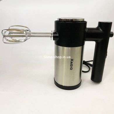 Простий ручний міксер MAGIO МG-231 300 Вт, Міксер для приготування тіста NO-395 та кремів