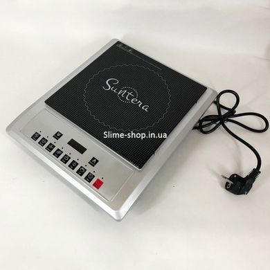Одноконфорочна індукційна електроплита Suntera ICD-1012, 2000 Вт, Дискова плита PK-411 для дому
