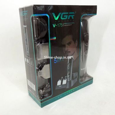 Машинка окантовочная профессиональная для бороды VGR V-175, Машинка для точной стрижки бороды WM-184 и волос