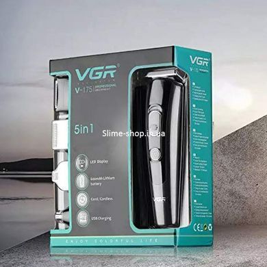 Машинка окантовочная профессиональная для бороды VGR V-175, Машинка для точной стрижки бороды WM-184 и волос