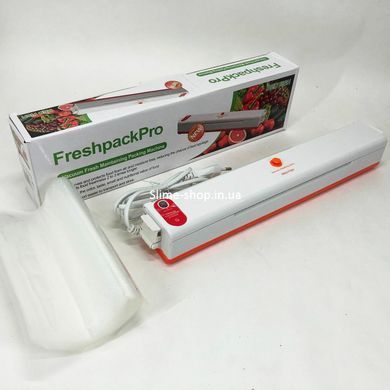 Вакууматор домашний бытовой для продуктов Freshpack Pro оранжевый, Упаковщик UV-586 для кухни