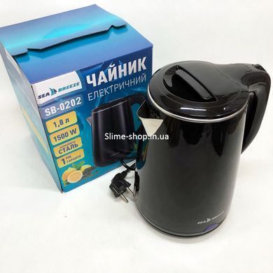 Чайник електрочайник SeaBreeze SB-0202 1.8 л 1500 Вт, Чайник електро, XG-839 Чайник дисковий