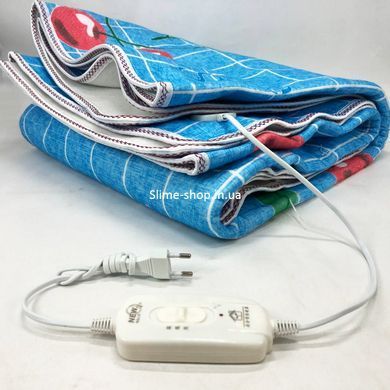 Полуторное одеяло с нагревом Electric Blanket 180х150см, Односпальная электрическая простыня PU-676 для дома