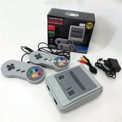 Ігрова приставка до телевізора із двома джойстиками Game Box Dendy Super Mini, TQ-433