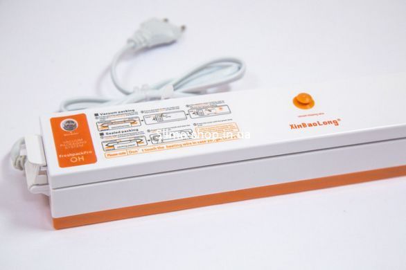 Вакууматор домашний бытовой для продуктов Freshpack Pro оранжевый, Упаковщик UV-586 для кухни