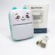 Портативний мініпринтер Mini printer з Bluetooth для термодруку без чорнила зі смартфона. AL-307 Колір: блакитний