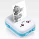 Портативний мініпринтер Mini printer з Bluetooth для термодруку без чорнила зі смартфона. AL-307 Колір: блакитний