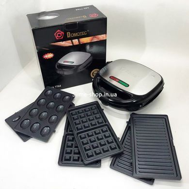 Бутербродница вафельница орешница электрическая для дома Domotec MS-7704 1000 W, QP-958 Бутербродница бытовая