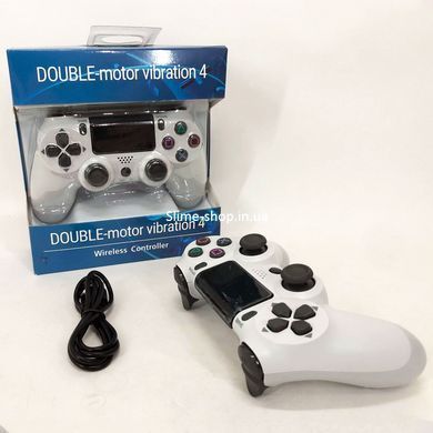 Джойстик DOUBLESHOCK для PS 4, бездротовий ігровий геймпад PS4/PC акумуляторний джойстик. BS-160 Колір: білий