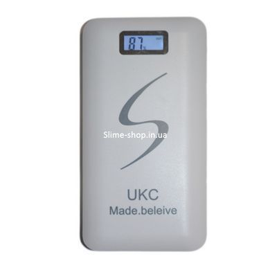 Портативная мобильная зарядка Power Bank 30000/9600mAh UKC, Умб зарядное power bank. UD-251 Цвет: белый