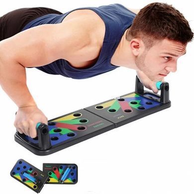 Тренажер доска упражнения Foldable Push Up, Спортивная доска для отжимания, Ручки для отжимания ZR-173 от пола