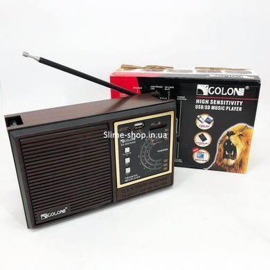 Ретро радіоприймач GOLON RX-9933UAR, Радіоприймач ретро AM FM, Радіоприймачі магнітофони ZK-663 fm приймач