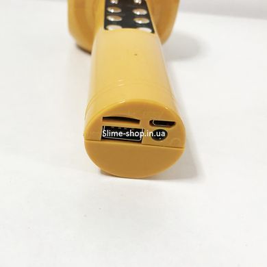 Беспроводной микрофон караоке bluetooth WSTER WS-1816. GT-337 Цвет: золотой