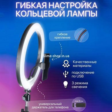 Профессиональная кольцевая лампа для равномерного освещения 26 см, Led NZ-240 лампа ring