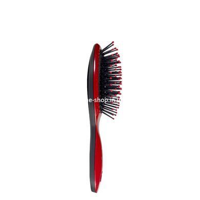 Расчёска для волос массажная овальная Salon Professional Бордовая