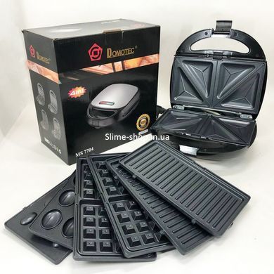 Бутербродница вафельница орешница электрическая для дома Domotec MS-7704 1000 W, QP-958 Бутербродница бытовая