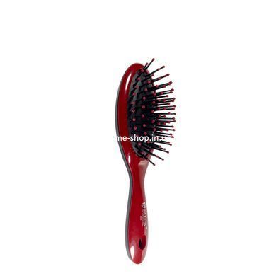Расчёска для волос массажная овальная Salon Professional Бордовая