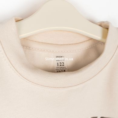 Свитшот для девочки с леопардовым принтом Leo Beige