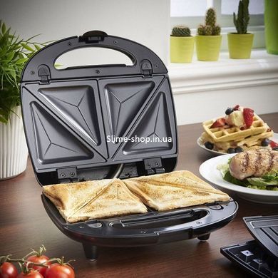 Бутербродница вафельница орешница электрическая для дома Domotec MS-7704 1000 W, QP-958 Бутербродница бытовая