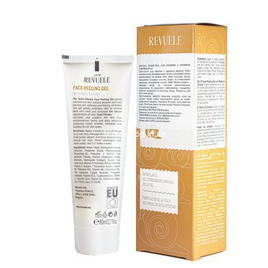Гель пилинг для лица Revuele Face Peeling Gel With Snail Filtrate с муцином улитки 80 мл