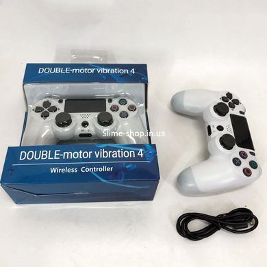 Джойстик DOUBLESHOCK для PS 4, бездротовий ігровий геймпад PS4/PC акумуляторний джойстик. BS-160 Колір: білий