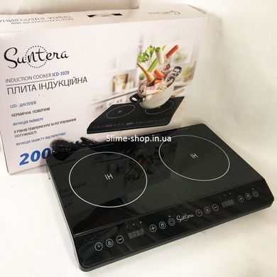 Плита бытовая переносная Suntera ICD-1020, Двухконфорочная дисковая электроплита, JP-954 Электрические плиты