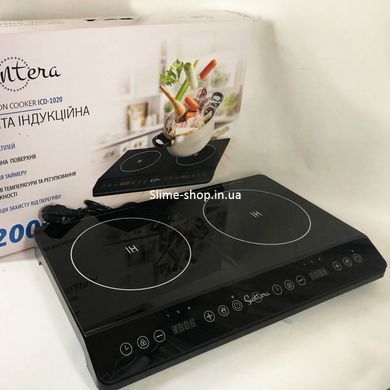 Плита бытовая переносная Suntera ICD-1020, Двухконфорочная дисковая электроплита, JP-954 Электрические плиты