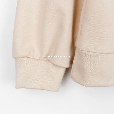 Свитшот для девочки с леопардовым принтом Leo Beige