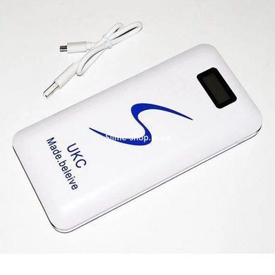 Портативная мобильная зарядка Power Bank 30000/9600mAh UKC, Умб зарядное power bank. UD-251 Цвет: белый