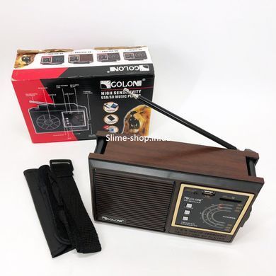 Ретро радіоприймач GOLON RX-9933UAR, Радіоприймач ретро AM FM, Радіоприймачі магнітофони ZK-663 fm приймач