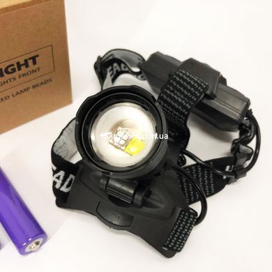 Ліхтар на голову для бігу PLD-8059-P50-UV, Потужний світлодіодний ліхтарик на голову, Налобний AI-444 ліхтар яскравий