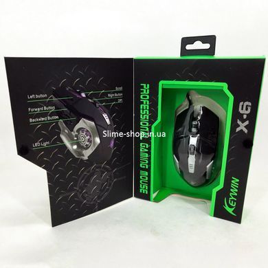 Ігрова мишка з підсвічуванням Gaming Mouse X6 / Мишка для ноутбука / Дротова XH-147 комп'ютерна миша