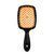 Щетка для волос массажная продувная Superbrush Plus Hollow Comb прямоугольная, Черная с оранжевым