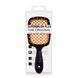 Щетка для волос массажная продувная Superbrush Plus Hollow Comb прямоугольная, Черная с оранжевым
