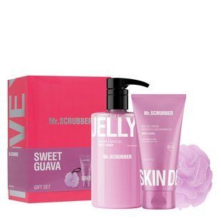 Подарунковий набір косметики для жінок Mr. Scrubber Gift Set Sweet Guava, 3 продукти