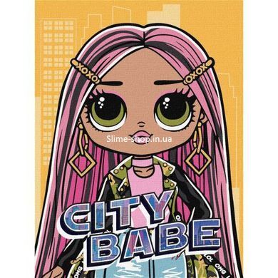 Картина по номерам с красками металлик "L.O.L. Surprise! O.M.G. World Travel. City Babe" 30х40 см