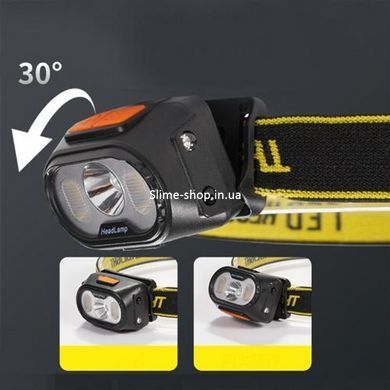 Налобний ліхтар для туризму риболовлі та полювання 2303-XPE+4SMD(yellow+red), VI-787 Головний ліхтар