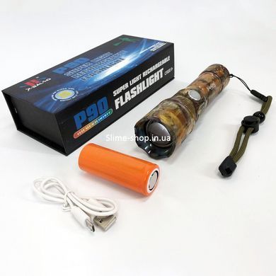 Военный тактический фонарь Bailong BL-P511M-P90, Алюминиевый фонарь 18650, Очень XZ-157 мощный фонарь