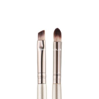 Пензлик для макіяжу брів і повік двосторонній Beauty Luxury Double Eyeshadow Brush MA-17