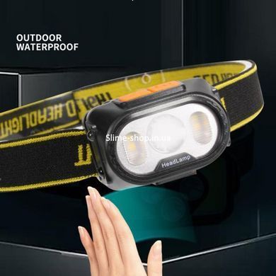Налобний ліхтар для туризму риболовлі та полювання 2303-XPE+4SMD(yellow+red), VI-787 Головний ліхтар