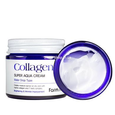 Крем для обличчя зволожувальний FarmStay Collagen Super Aqua Cream 80 мл