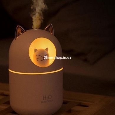 Увлажнитель воздуха Humidifier H2O Cat USB с котиком на 300мл. PU-634 Цвет: белый