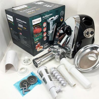 Мясорубка для мяса Rainberg RB-675 3800W, Электромясорубка для шинковки, Мясорубка EA-840 для приготовления