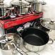 Набір посуду UNIQUE UN-5036 з нержавіючої сталі з товстим 5-ти шаровим дном з скляними склянками JF-761 12 предметів