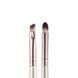 Пензлик для макіяжу брів і повік двосторонній Beauty Luxury Double Eyeshadow Brush MA-17