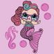 Картина за номерами з фарбами металік "L.O.L. Surprise! Mermaids. Waves" 40х40 см