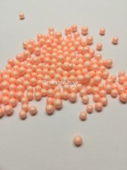 Пінопластові кульки для слайма середні персикові, 4-6 мм