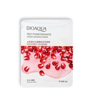 Маска для лица увлажняющая Bioaqua Red Pomegranate тканевая 25 г (BQY87228)