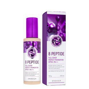 Тональный крем для лица Enough 8 Peptide Full Cover Perfect Foundation 100 мл № 13 Бежевый