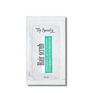 Скраб для росту волосся з ментолом Top Beauty Menthol Hair Scrub пробник 15 мл